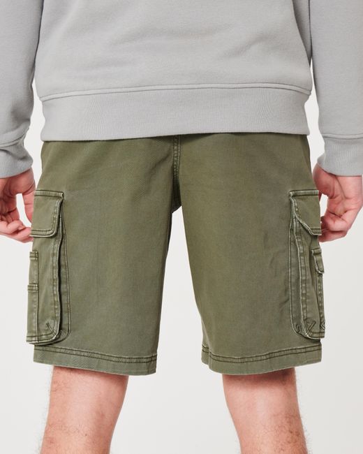 Hollister Cargo Shorts, 10" in Green für Herren