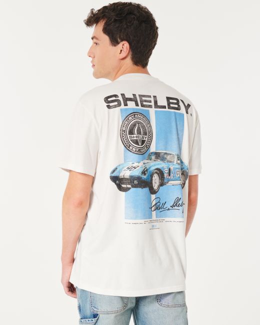 Hollister Natural Relaxed Shelby Car Graphic Tee
