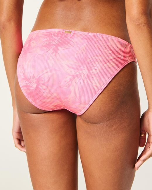 Hollister Pink Rib Bikini Bottom