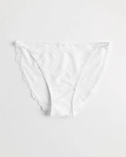 Hollister White Gilly Hicks Lace String Bikini Underwear