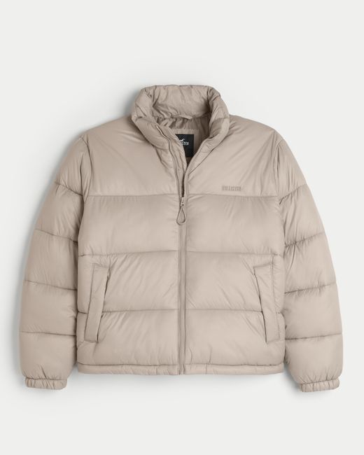 Mock neck sale puffer jacket hollister