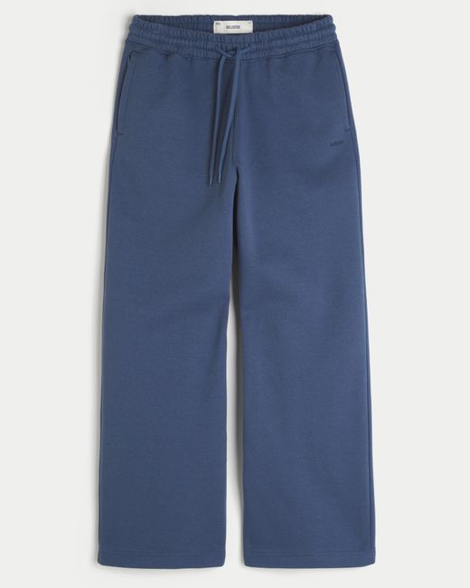 Hollister Blue Hollister Feel Good Baggy Bootcut Sweatpants for men