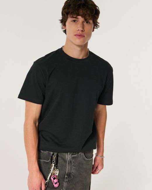 Hollister Black Relaxed Everyday Tee for men