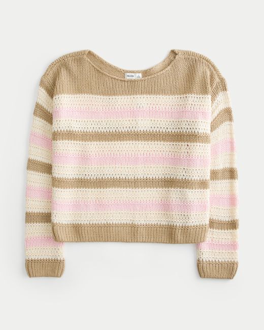 Hollister Natural Slouchy Off-the-shoulder Sweater
