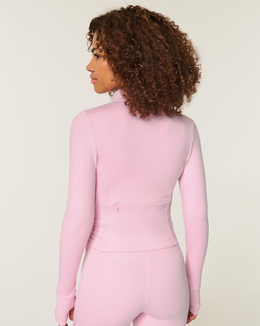 Hollister Pink Gilly Hicks Active Recharge Zip-up Jacket