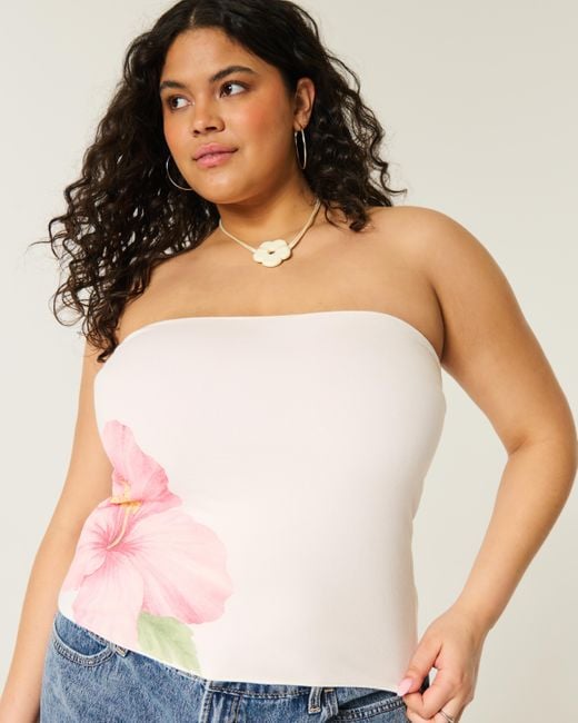 Hollister Pink Taylor Reversible Tube Top