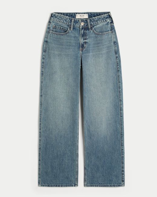 Hollister Blue High-rise Baggy Jeans