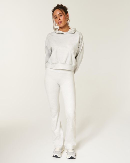 Hollister White Gilly Hicks Active Recharge Cinch Hoodie