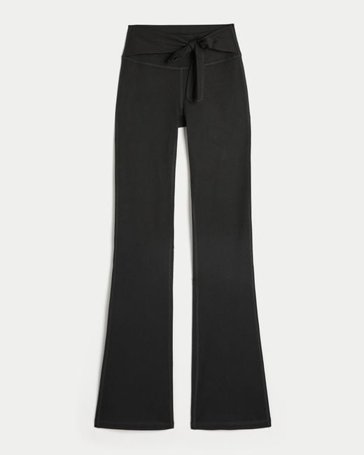 Hollister Black Gilly Hicks Active Recharge Tie-waist Boot Leggings