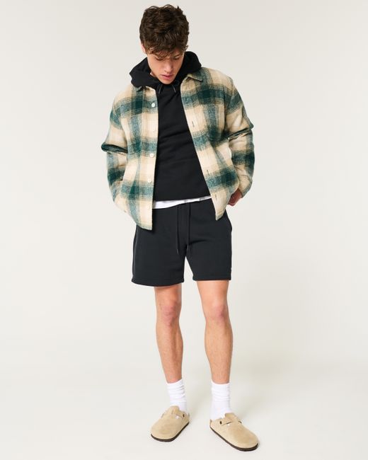 Hollister Angeraute Hemdjacke in Green für Herren