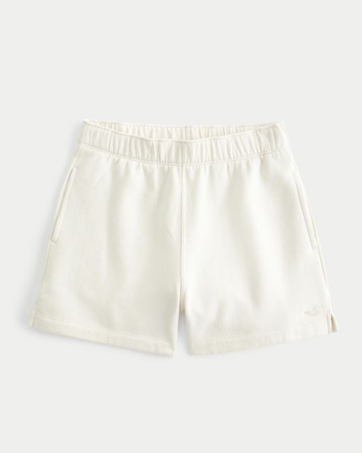 Hollister White Knit Dad Shorts