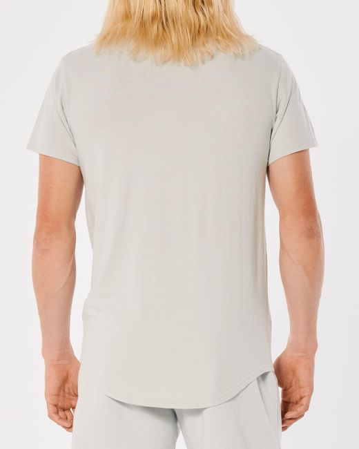 Hollister Longline Curved Hem T-Shirt