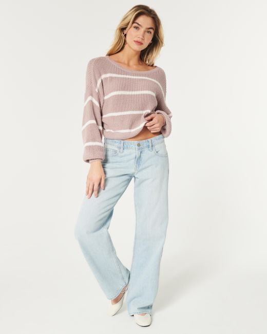 Hollister Pink Easy Crew Sweater