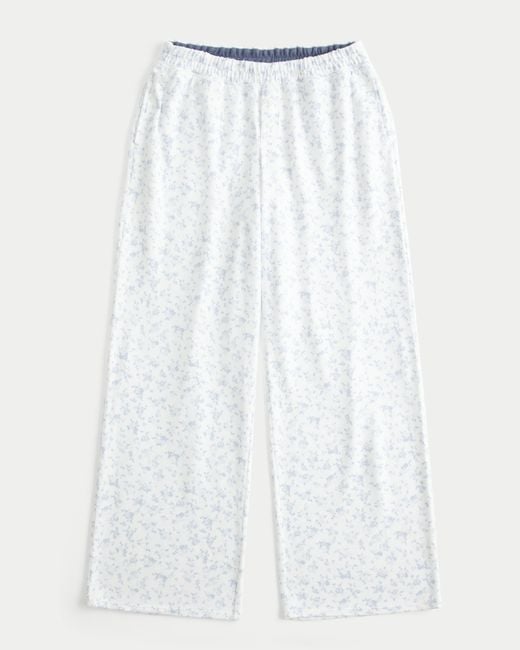 Hollister White Always Cozy Wide-leg Pants