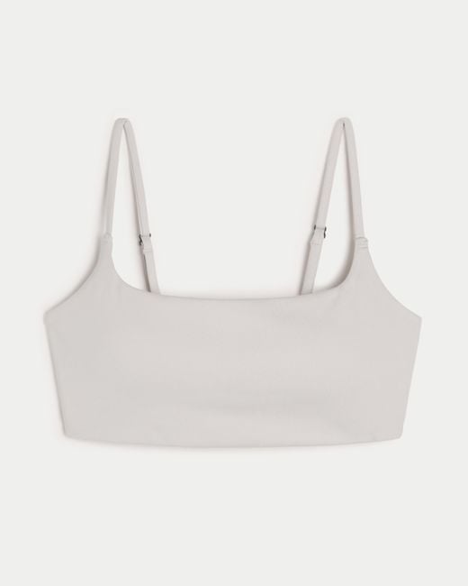 Hollister White Gilly Hicks Active Recharge Twist-back Sports Bra