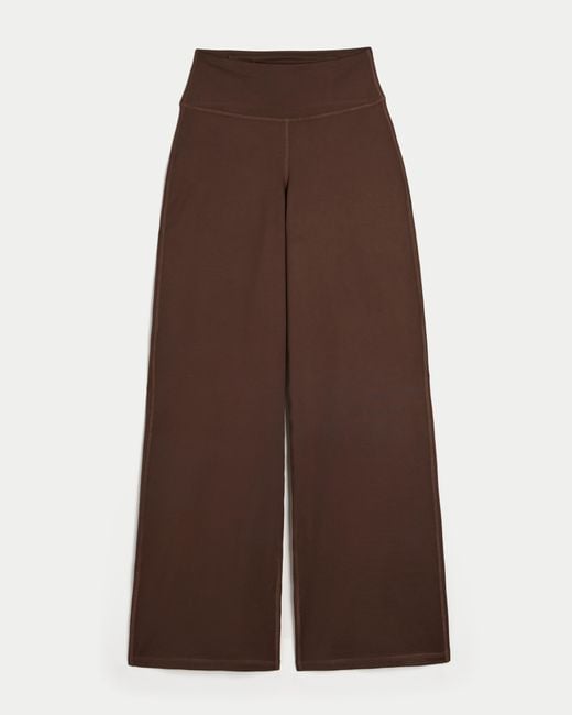 Hollister Brown Gilly Hicks Active Recharge Wide-leg Pants