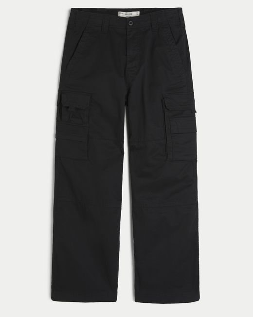 Hollister Super-Baggy Cargohose in Black für Herren