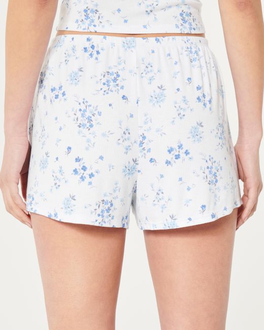 Hollister Blue Gilly Hicks Ribbed Shorts
