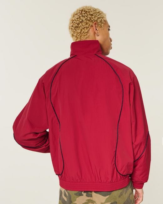 Hollister Red Arsenal F.c. Graphic Mock-neck Jacket for men