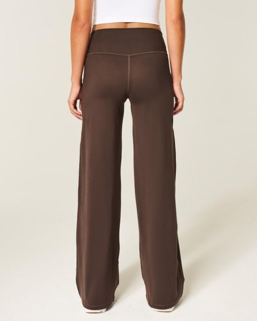 Hollister Brown Gilly Hicks Active Recharge Wide-leg Pants