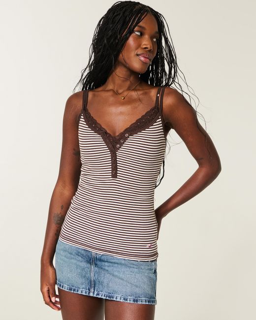 Hollister Multicolor Henley Cami