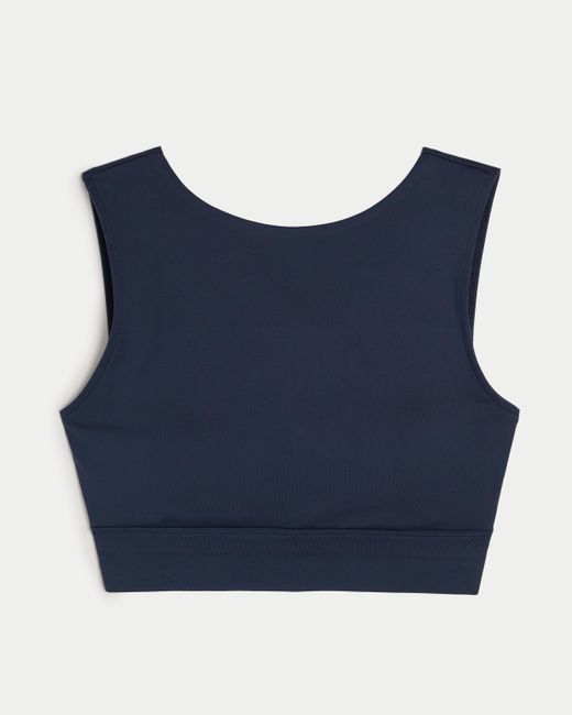 Hollister Blue Gilly Hicks Active High-neck Strappy Back Top