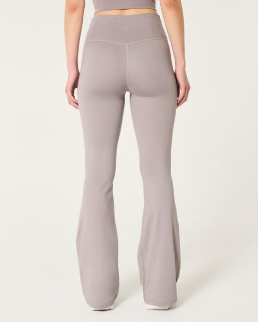 Hollister Gray Gilly Hicks Active Recharge Twist-front Flare Leggings