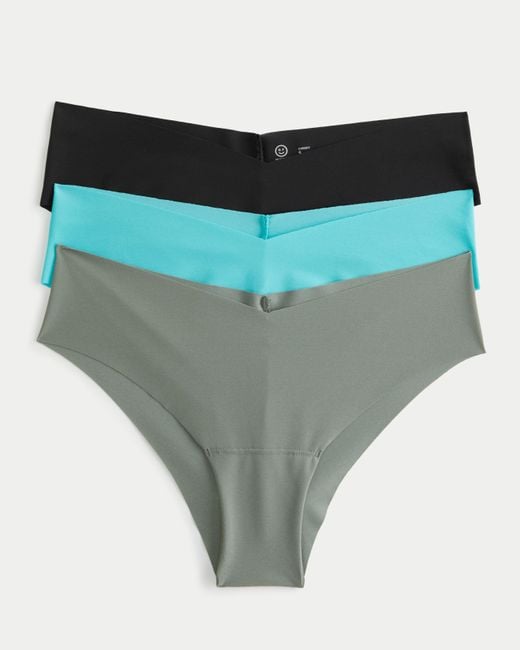 Hollister Green Gilly Hicks No-show Cheeky Underwear 3-pack