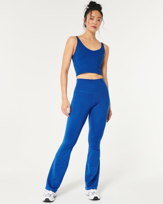 Hollister Blue Gilly Hicks Active Recharge High-rise Flare Leggings