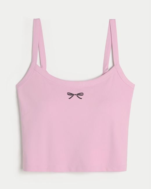 Hollister Pink Gilly Hicks Active Recharge Graphic Tank