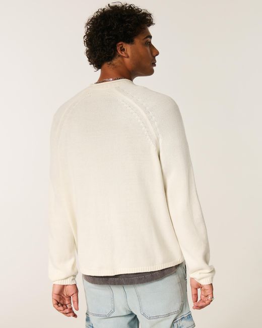 Hollister Natural Boxy Roll-neck Crew Sweater for men