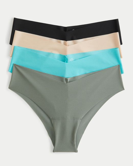 Hollister Green Gilly Hicks No-show Cheeky Underwear 4-pack
