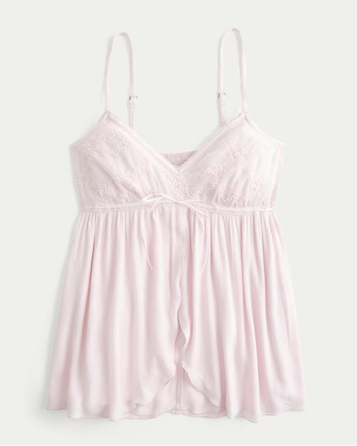 Hollister Pink Easy Flyaway Babydoll Tank