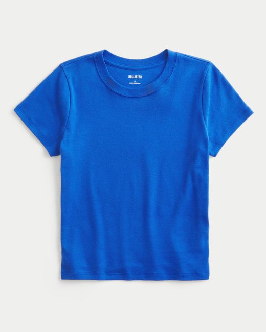 Hollister Blue 100% Cotton Crew Baby Tee