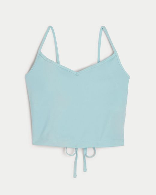 Hollister Blue Gilly Hicks Active Energize Lace-up Tank