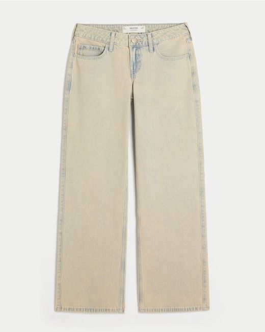 Hollister Natural Low-rise Light Wash Baggy Jeans