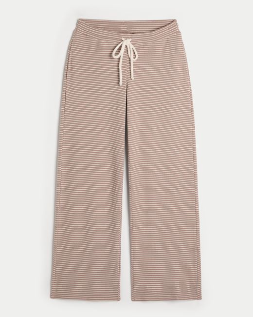 Hollister Natural Gilly Hicks Waffle Lace Straight Pants
