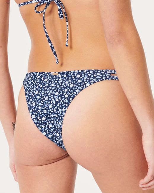 Hollister Blue High-leg Double Strap Cheekiest Bikini Bottom