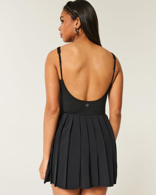 Hollister Black Gilly Hicks Active Pleated Dress