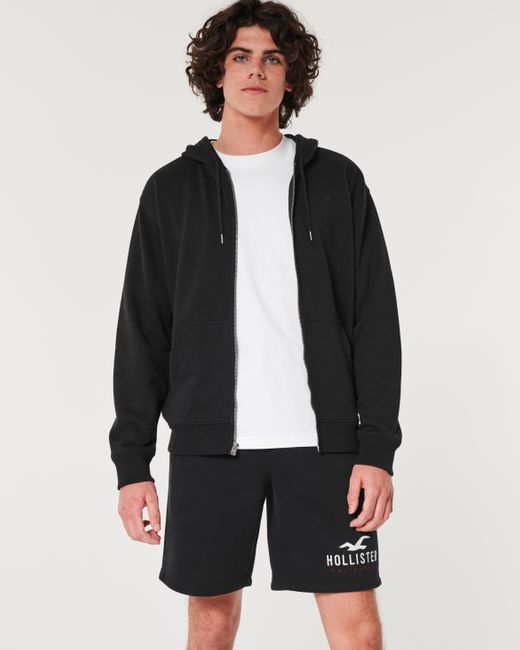 Hollister Fleece-Shorts mit Logo, 23 cm in Black für Herren