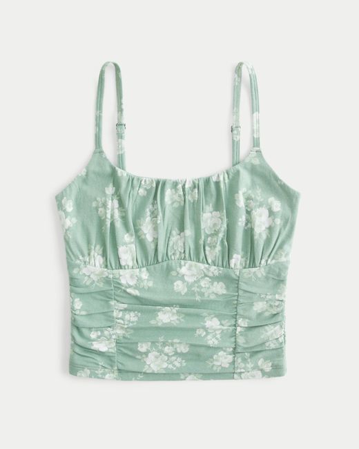 Hollister Green Ruched Tank