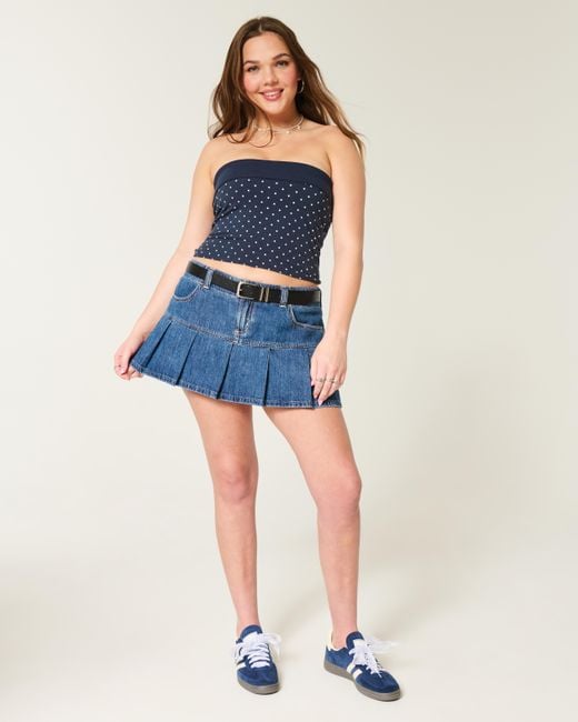 Hollister Blue Taylor Reversible Tube Top