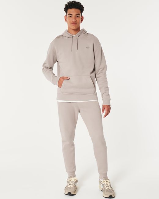 Hollister Gray Feel Good Icon Hoodie for men