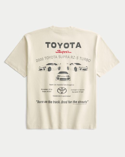 Hollister Natural Boxy Heavyweight Toyota Supra Graphic Tee for men