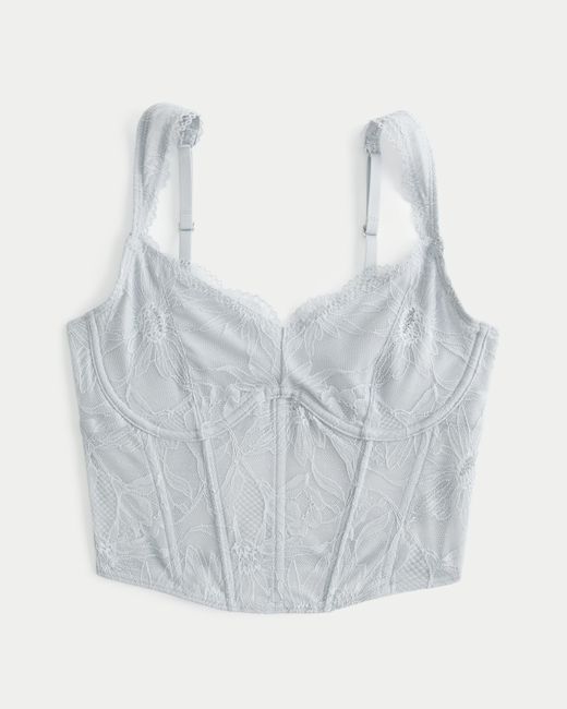Hollister Gray Gilly Hicks Lace Bustier