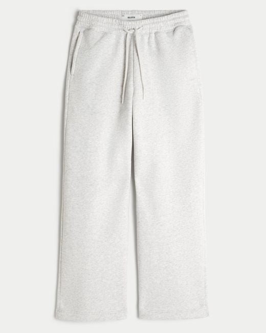 Hollister White Hollister Feel Good Baggy Bootcut Sweatpants for men