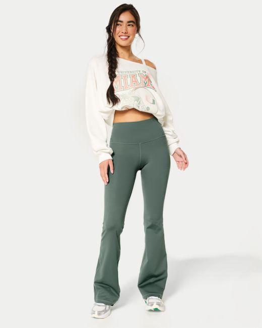 Hollister Gilly Hicks Active Recharge High rise Flare Leggings in Green Lyst UK