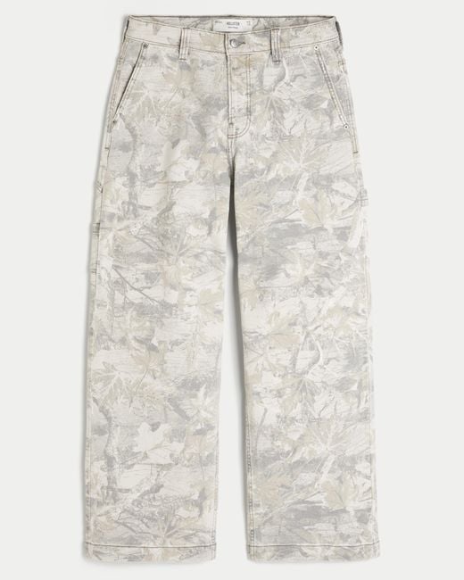 Hollister Multicolor Camo Super Baggy Painter Jeans for men
