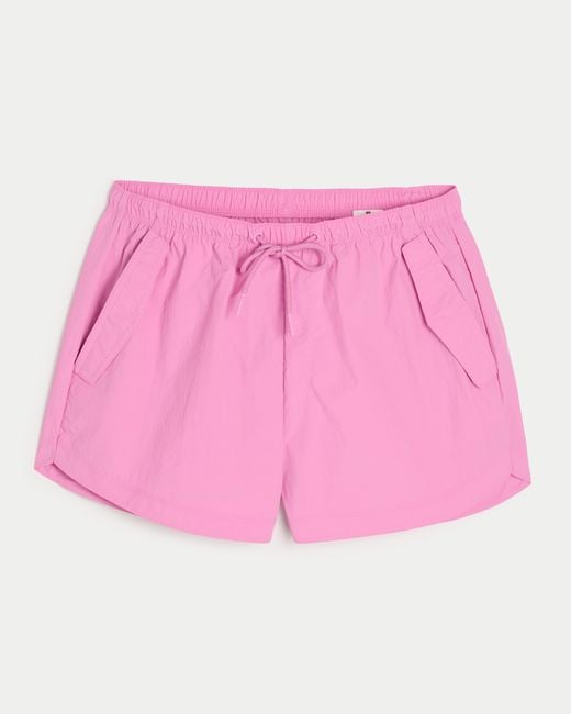 Hollister Pink Gilly Hicks Active Fallschirm-Shorts