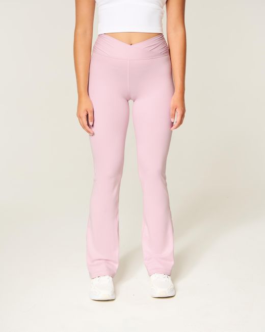 Hollister Pink Gilly Hicks Active Recharge Wrap Waist Boot Leggings